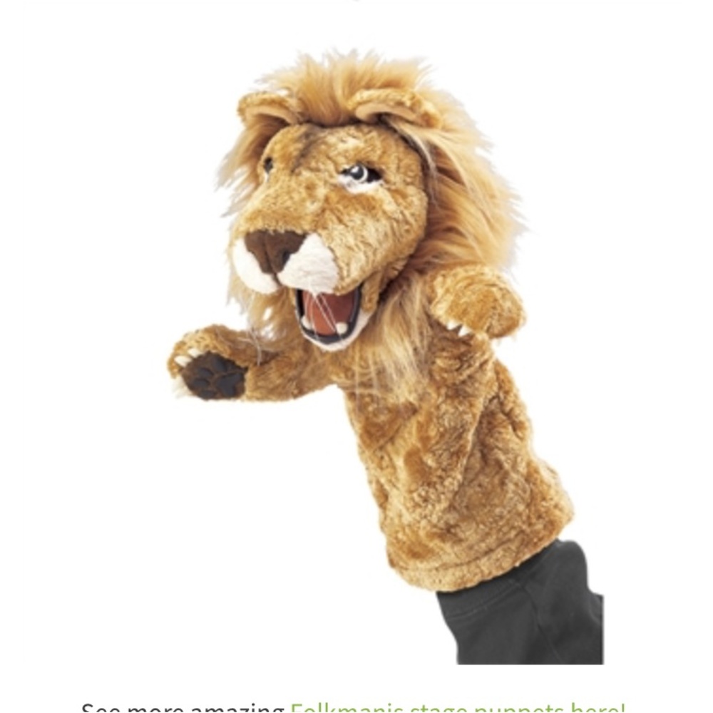 Lion hand puppet